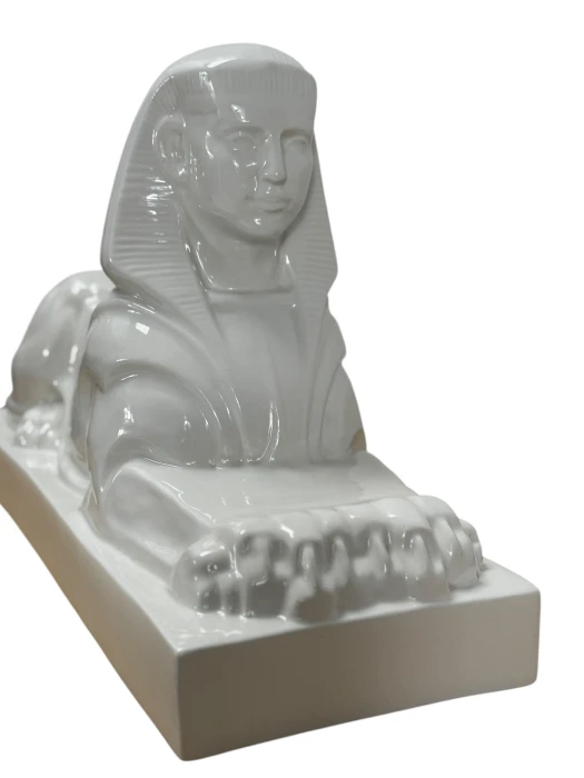 1920s Ceramic Sculpture of a Sphinx by Charles Vos for De Spinx Maastricht